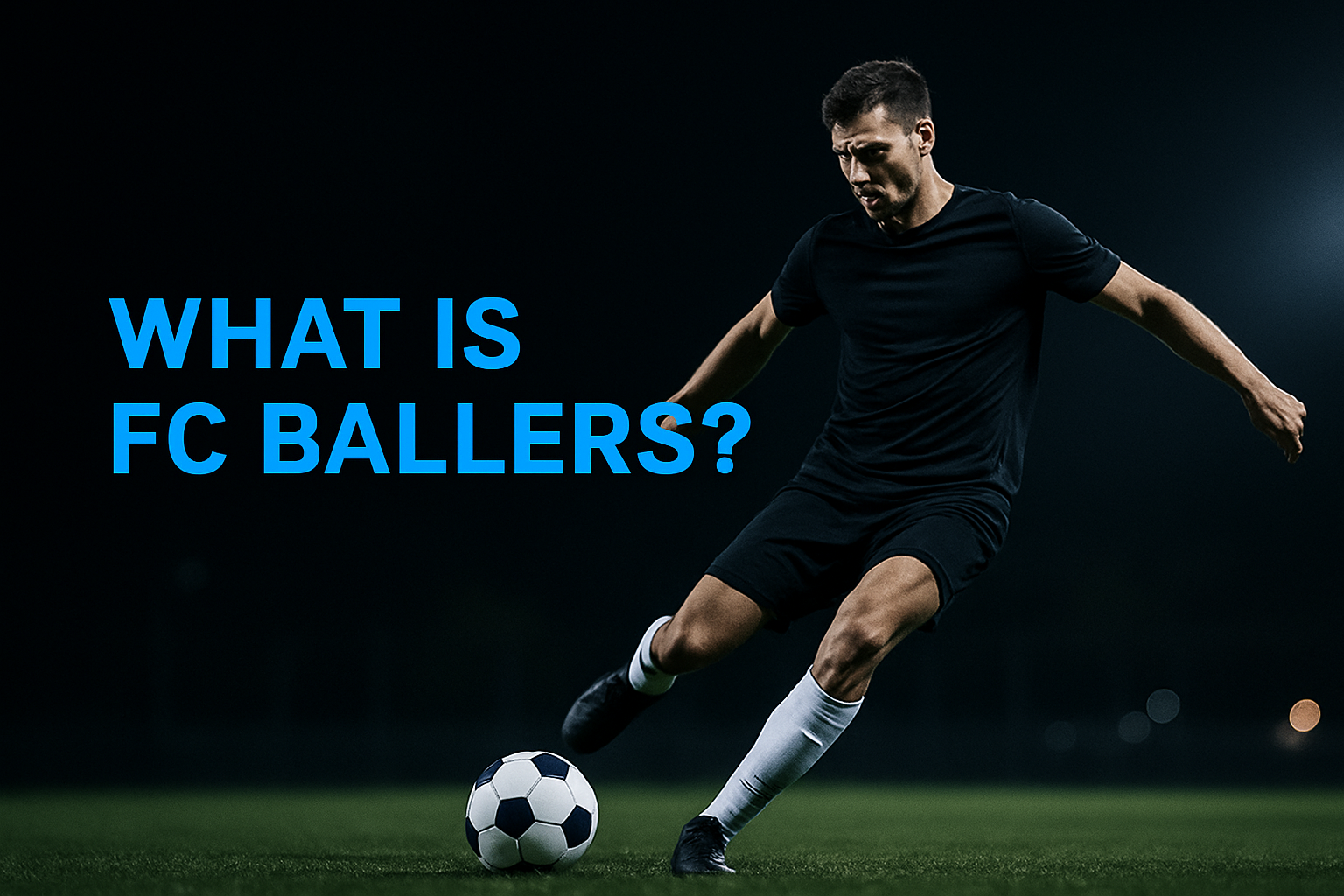 What is FC Ballers player kicking ball